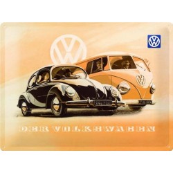 Placa metalica - VW - 30x40 cm